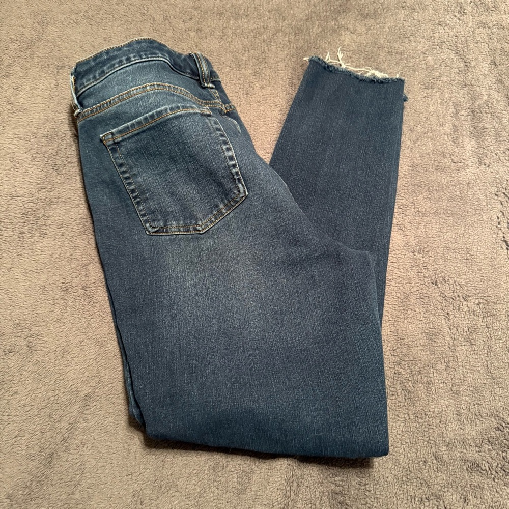 Time and Tru Dark Blue Skinny Jeans - Picture 2 of 3